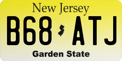 NJ license plate B68ATJ