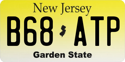 NJ license plate B68ATP