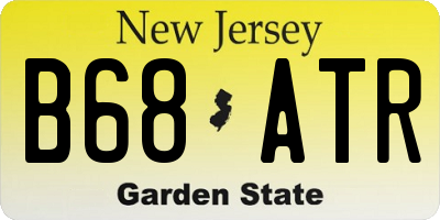 NJ license plate B68ATR