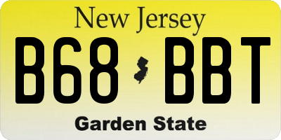 NJ license plate B68BBT