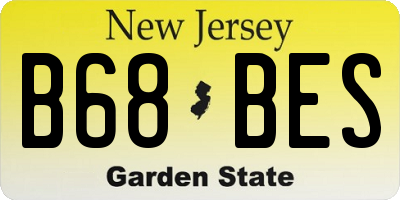 NJ license plate B68BES