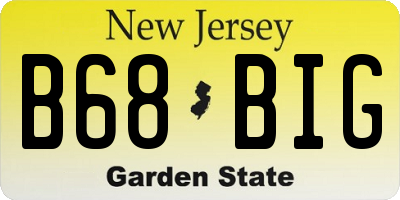 NJ license plate B68BIG