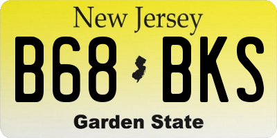 NJ license plate B68BKS