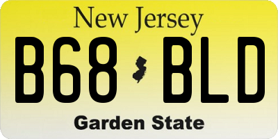 NJ license plate B68BLD