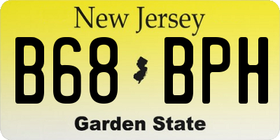 NJ license plate B68BPH