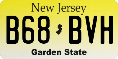 NJ license plate B68BVH