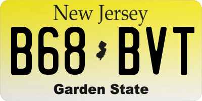 NJ license plate B68BVT