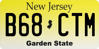 NJ license plate B68CTM