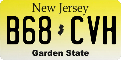 NJ license plate B68CVH