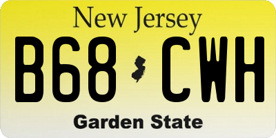 NJ license plate B68CWH