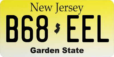 NJ license plate B68EEL