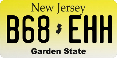 NJ license plate B68EHH