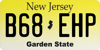 NJ license plate B68EHP