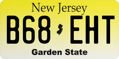 NJ license plate B68EHT