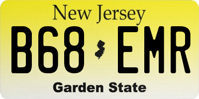 NJ license plate B68EMR