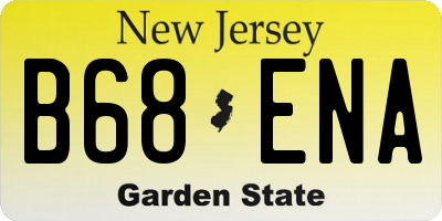 NJ license plate B68ENA