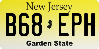 NJ license plate B68EPH