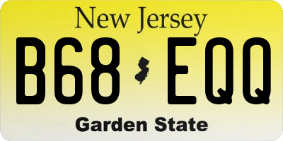 NJ license plate B68EQQ