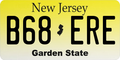 NJ license plate B68ERE