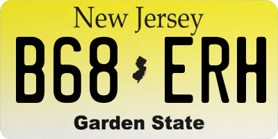 NJ license plate B68ERH