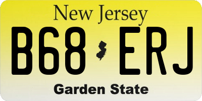 NJ license plate B68ERJ