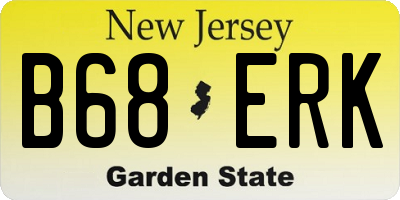 NJ license plate B68ERK
