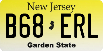 NJ license plate B68ERL