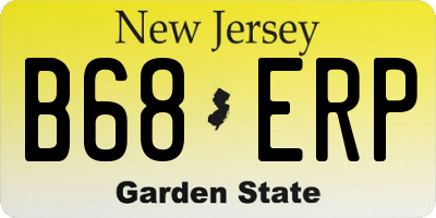 NJ license plate B68ERP