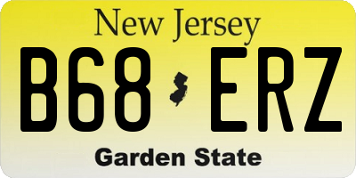 NJ license plate B68ERZ