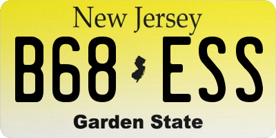 NJ license plate B68ESS