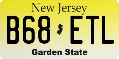 NJ license plate B68ETL