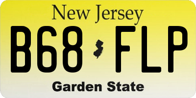 NJ license plate B68FLP