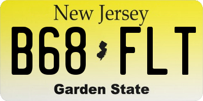 NJ license plate B68FLT
