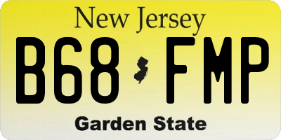 NJ license plate B68FMP