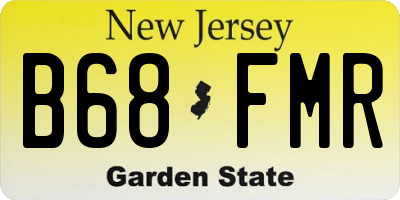 NJ license plate B68FMR