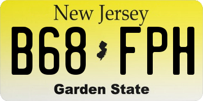 NJ license plate B68FPH