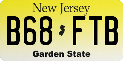 NJ license plate B68FTB