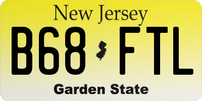 NJ license plate B68FTL