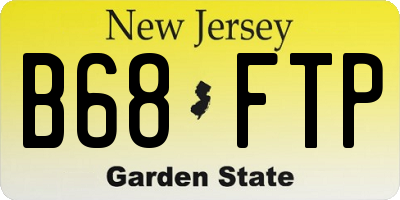 NJ license plate B68FTP