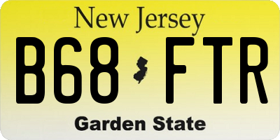 NJ license plate B68FTR