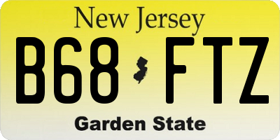 NJ license plate B68FTZ