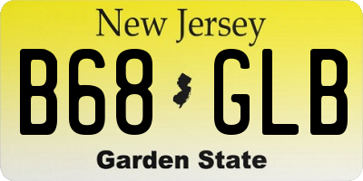 NJ license plate B68GLB
