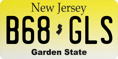 NJ license plate B68GLS