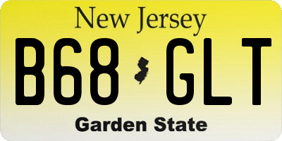 NJ license plate B68GLT