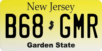 NJ license plate B68GMR