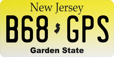 NJ license plate B68GPS
