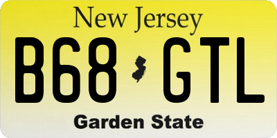 NJ license plate B68GTL