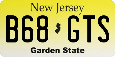 NJ license plate B68GTS