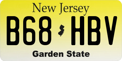 NJ license plate B68HBV