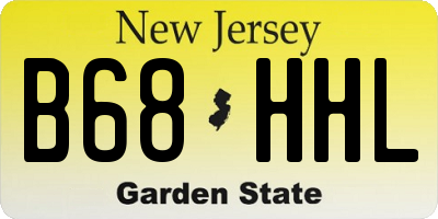 NJ license plate B68HHL